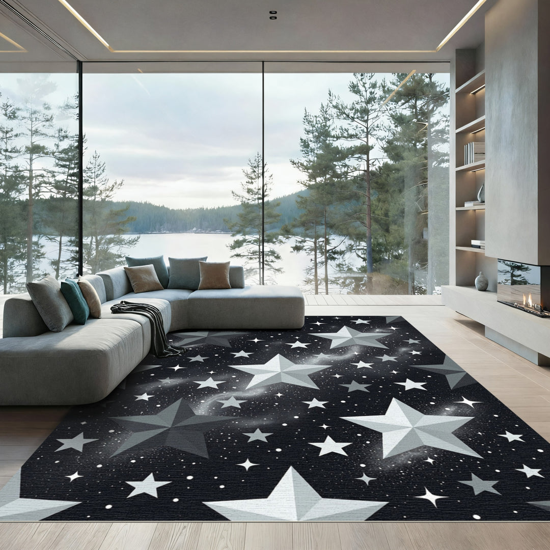 Cosmic Galaxy Stars Rug