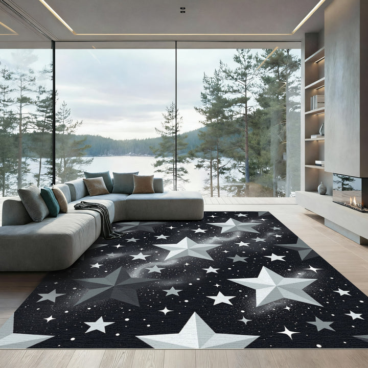 Cosmic Galaxy Stars Rug
