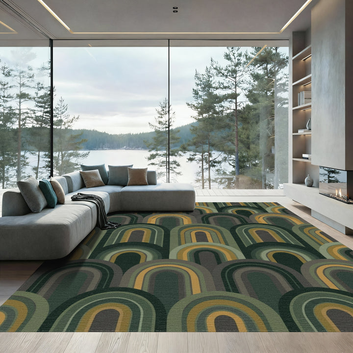 Earthy Tone Arch Array Rug
