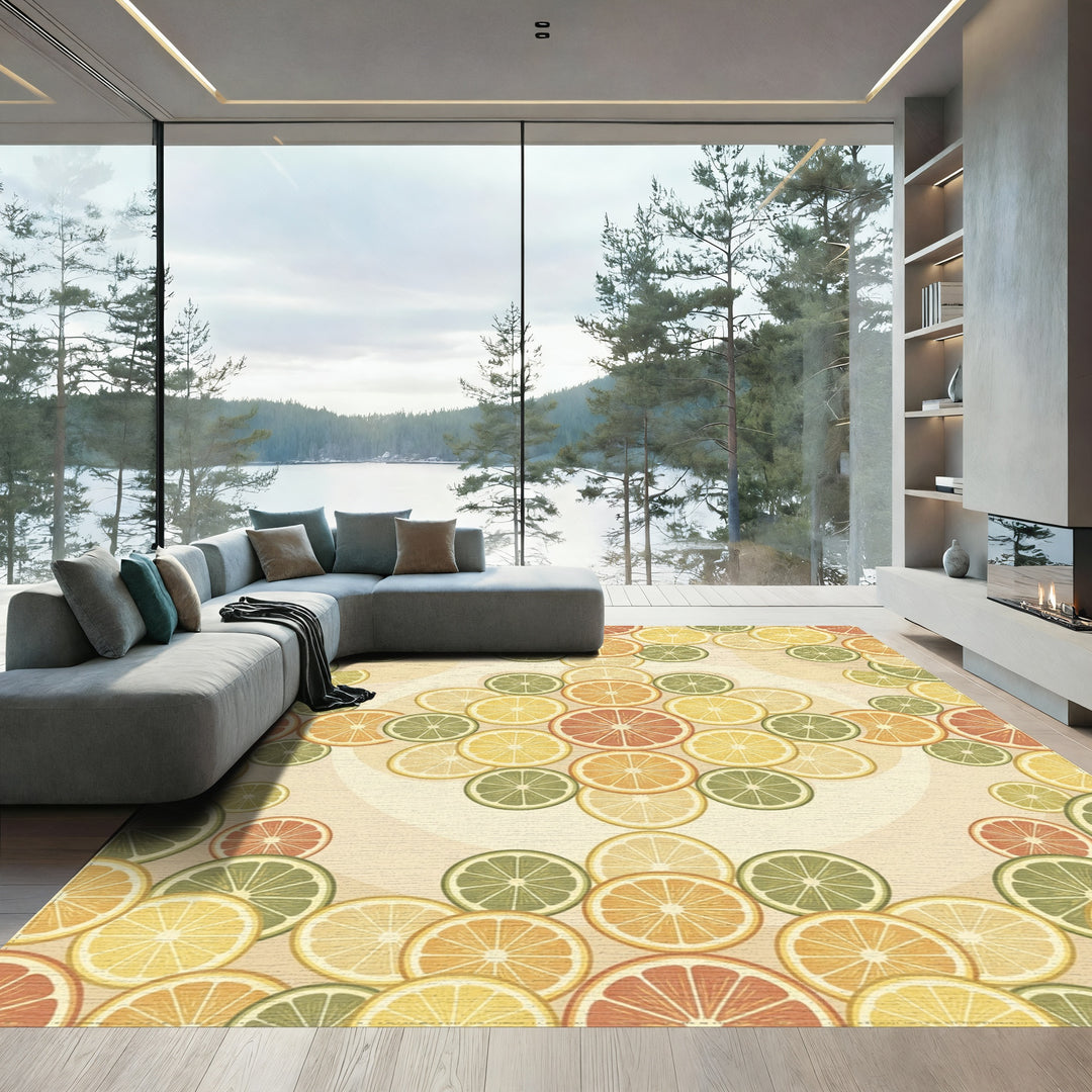 Citrus Slices Aromatic Summer Grove Rug
