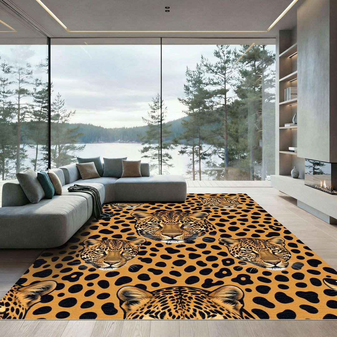 Leopard Spot Jungle Cat Rug