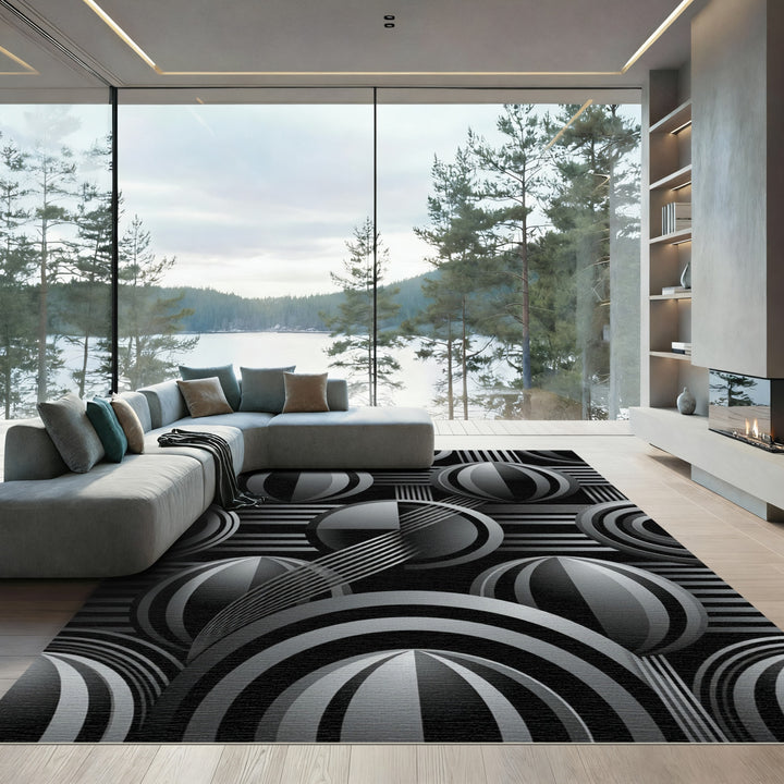 Monochromatic Geometric Sphere Gradient Rug