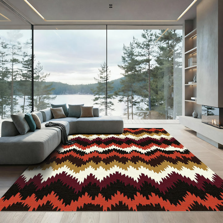Ethnic Chevron Rug