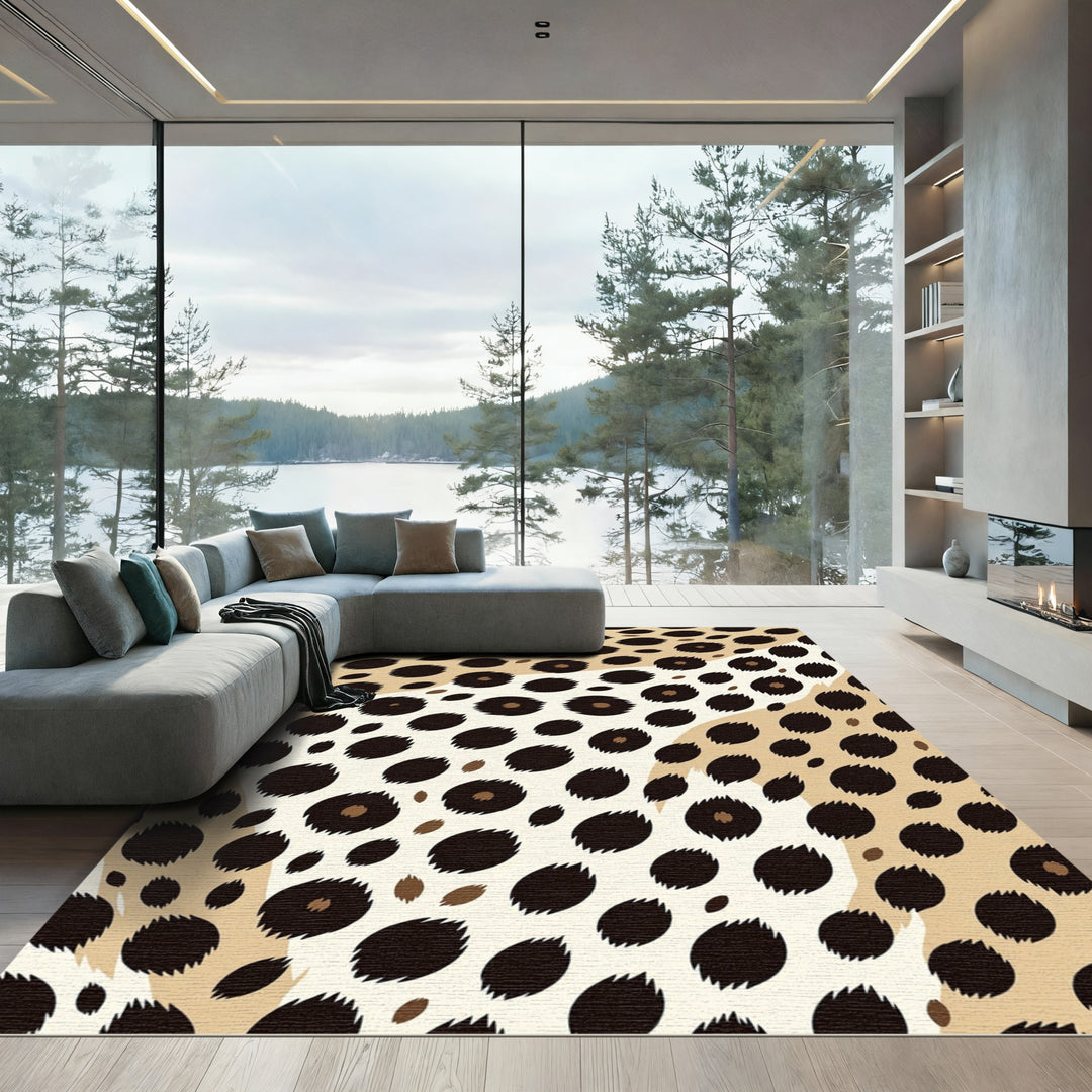 Cheetah Spots Natural Earthy Rug