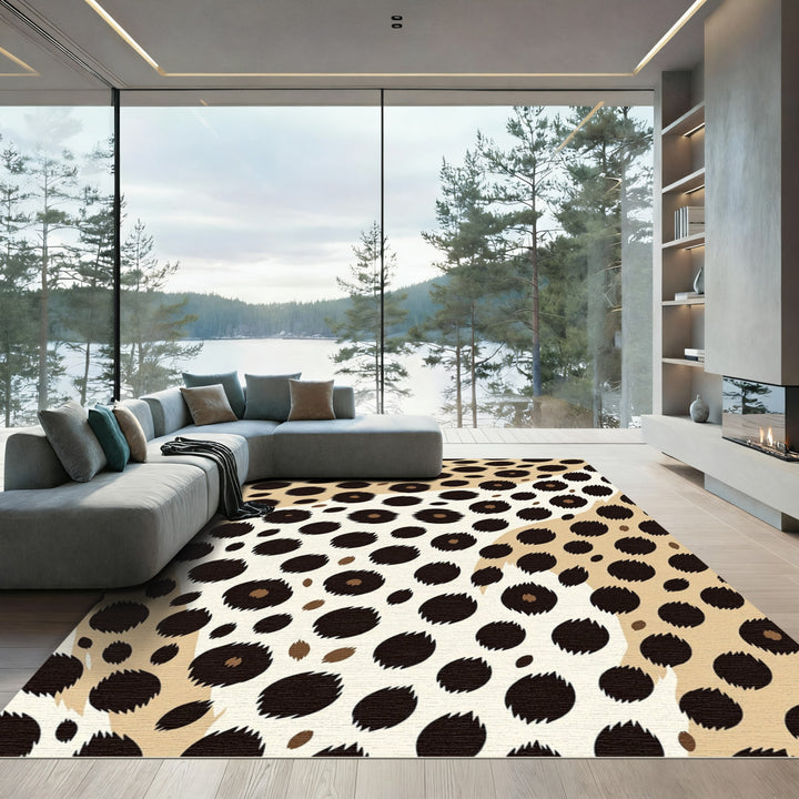 Cheetah Spots Natural Earthy Rug