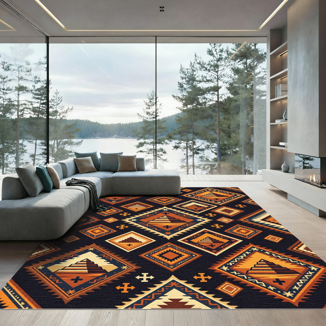 Ancient Egyptian Pyramid Navajo Rug