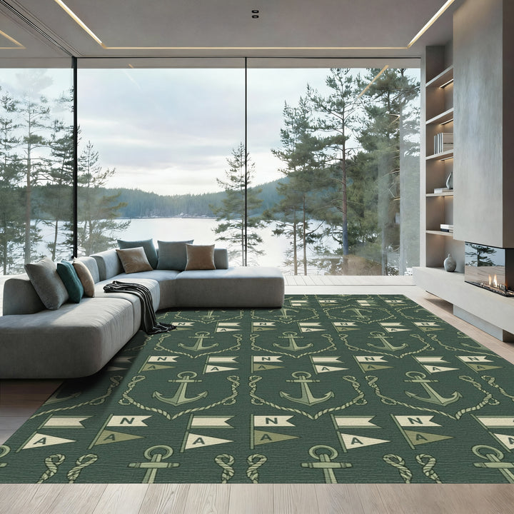 Nautical Flags And Anchors Rug