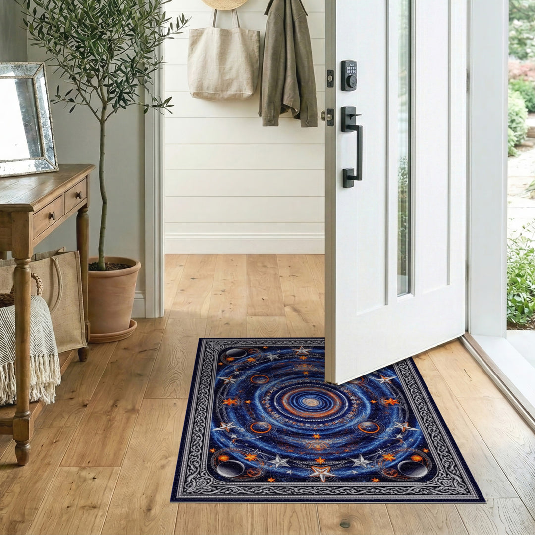 Celestial Galaxy Washable Area Rug