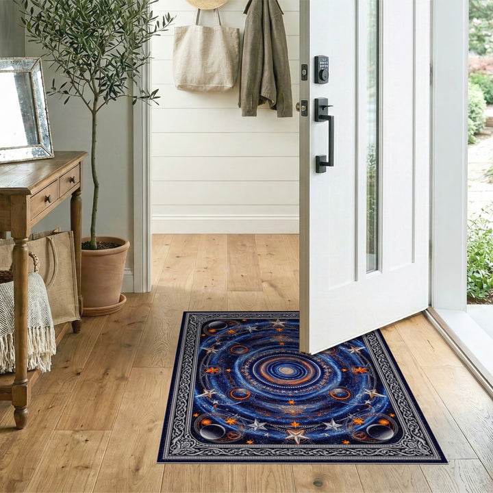Celestial Galaxy Washable Area Rug