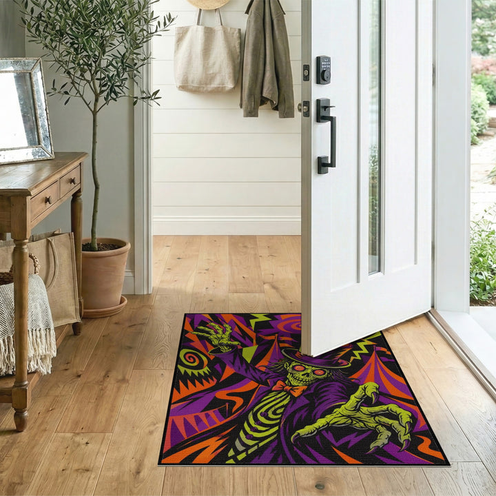 Psychedelic Zombie Ringmaster Area Rug