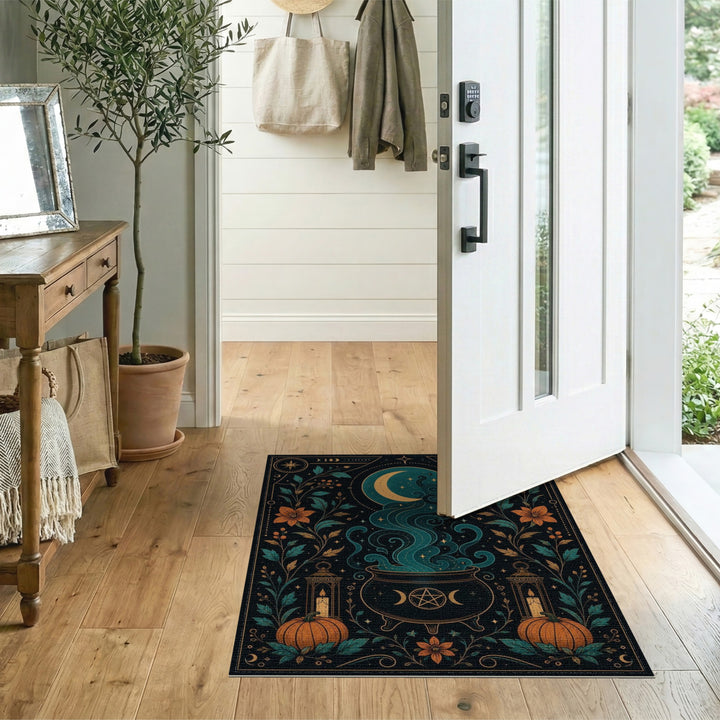 Mystic Cauldron Moon Washable Area Rug