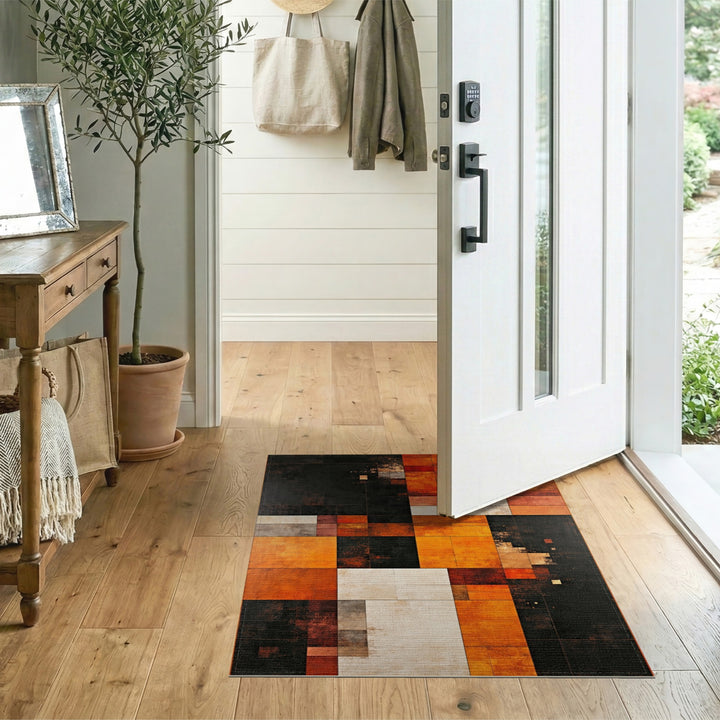 Multi-color and Patterns Geometric Multi-Color Area Rug