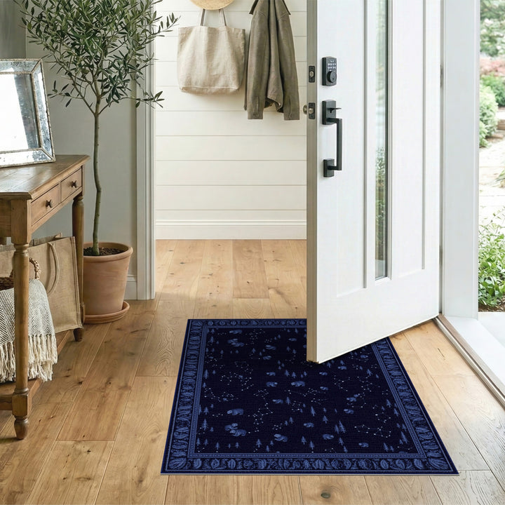 Blue Celestial Bear Constellation Area Rug