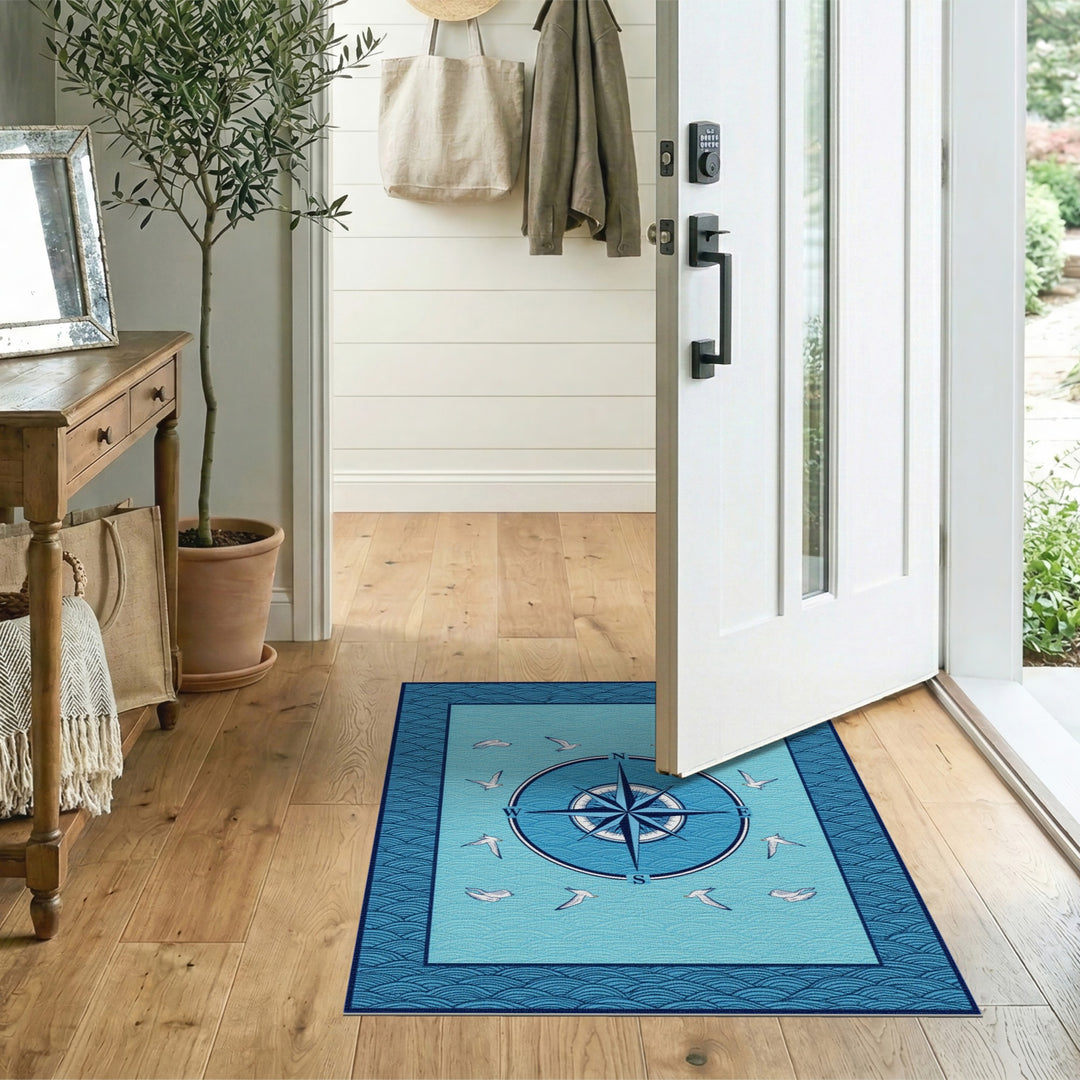 Blue Compass Coastal Area Rug