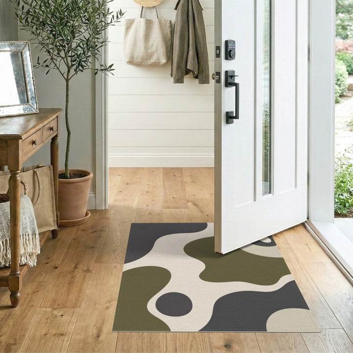 Beige and Neutral Abstract Area Abstract Beige Neutral Area Rug