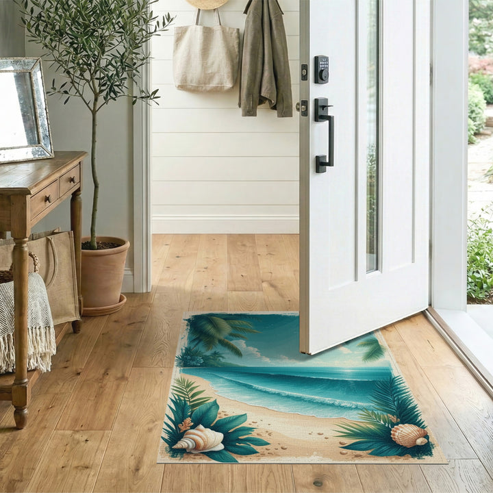 Coastal Wave Palm Beach Area Rug