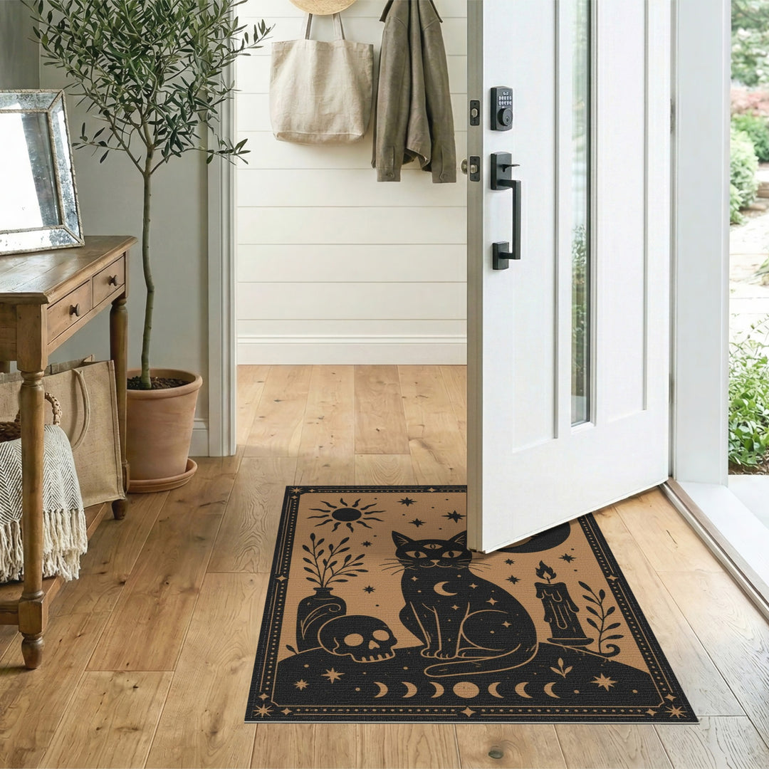 Mystical Three-Eyed Cat Area Rug