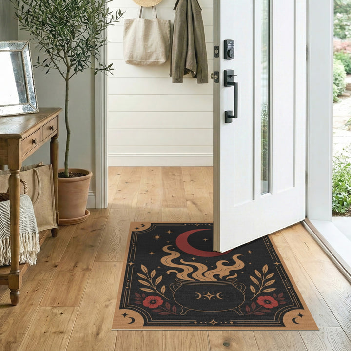 Multi-color and Patterns Mystic Cauldron Moon Area Rug