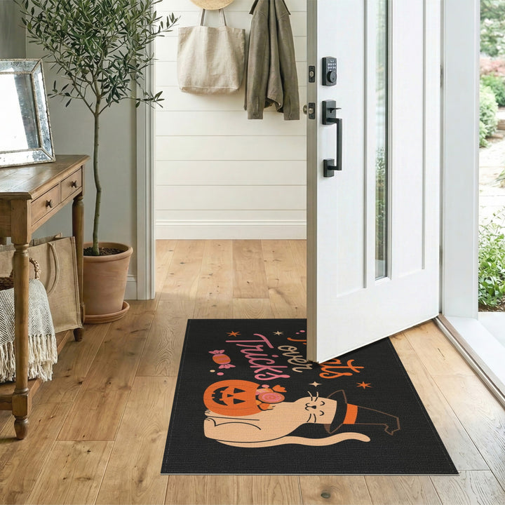 Tricks Over Treats Cat Area Rug
