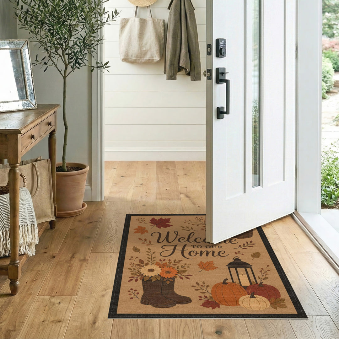Fall Harvest Welcome Area Rug