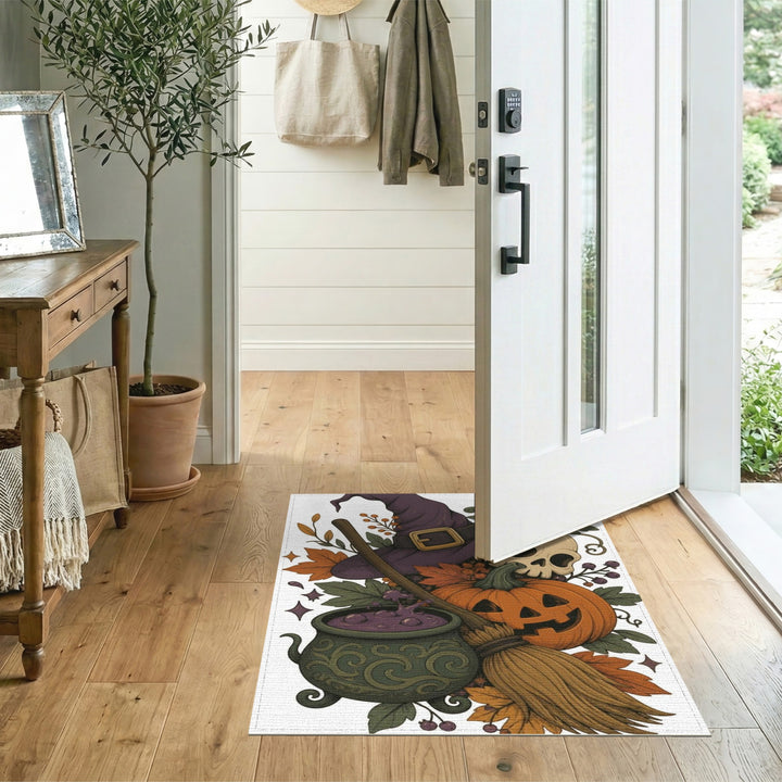 Halloween Witch Cauldron Area Rug