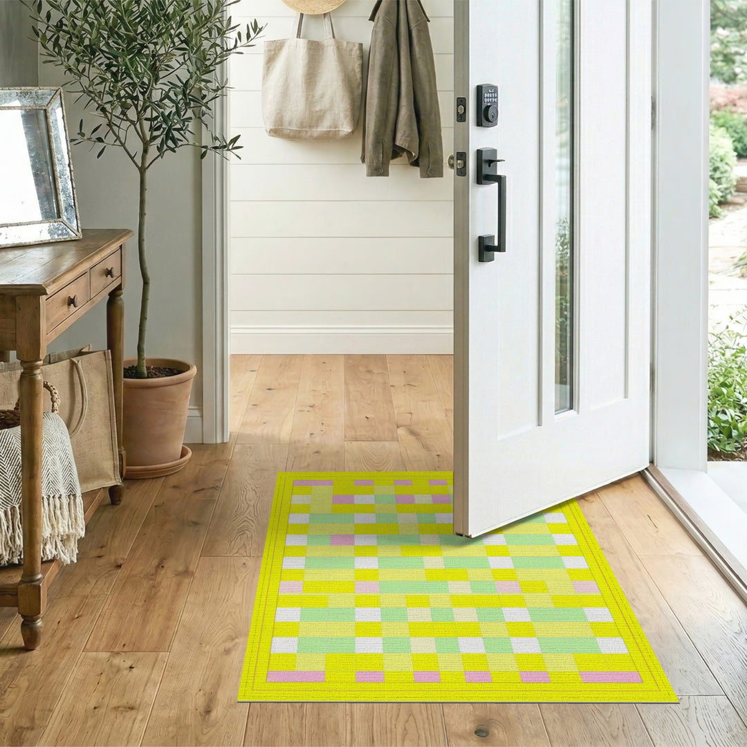 Multi-color and Patterns Pastel Geometric Multi-Color Area Rug