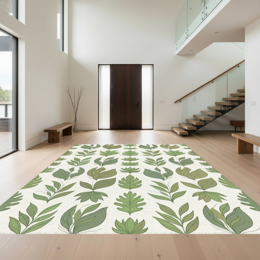 Verdant Foliage Medley Repeat Rug