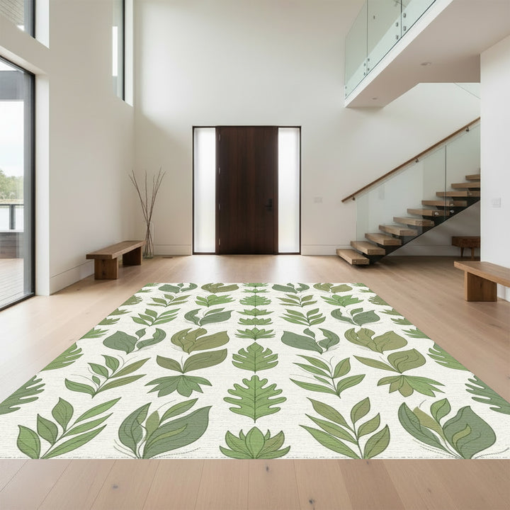 Verdant Foliage Medley Repeat Rug