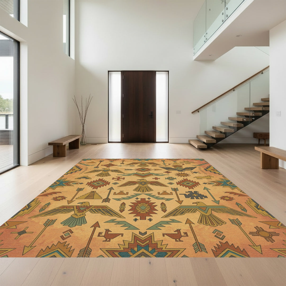 Thunderbird Sun Arrow Southwest Collection Rug