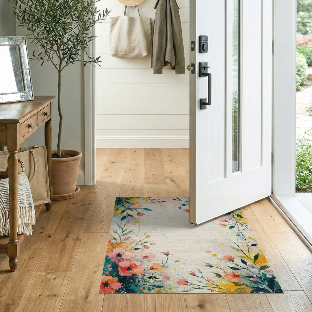 Vibrant Floral Bloom Area Rug