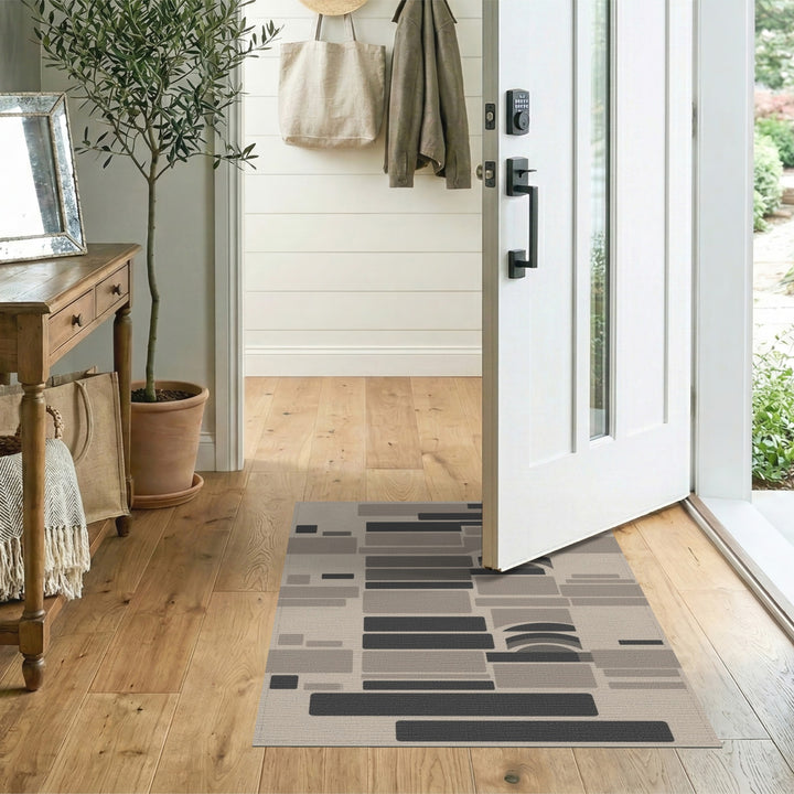 Modern Geometric Beige Area Rug