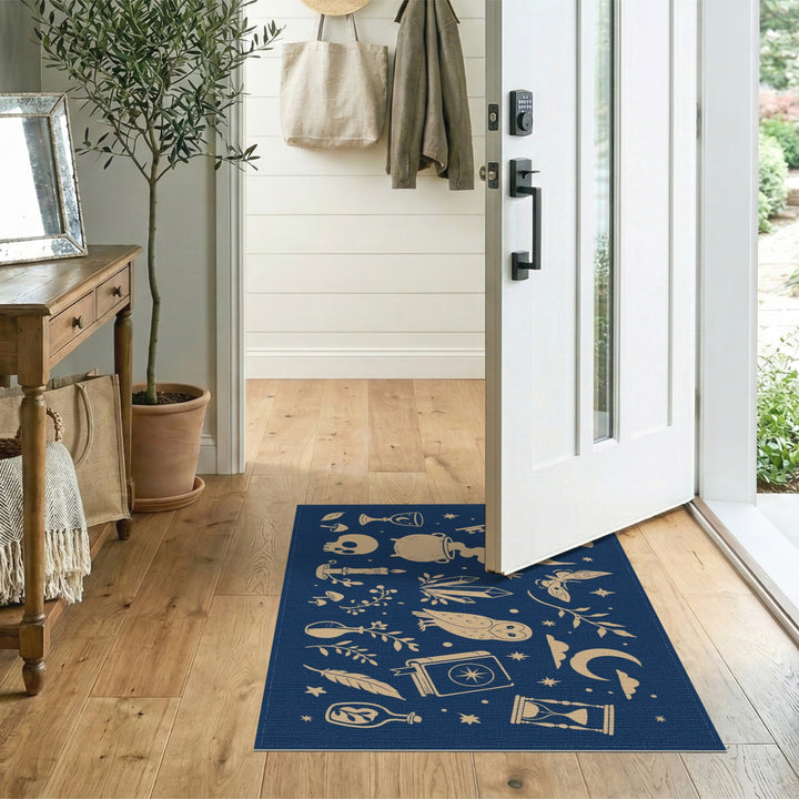 Mystic Celestial Blue Area Rug