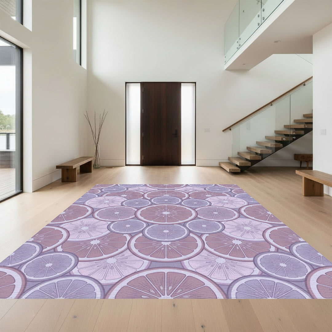 Pastel Citrus Slice Medley Rug