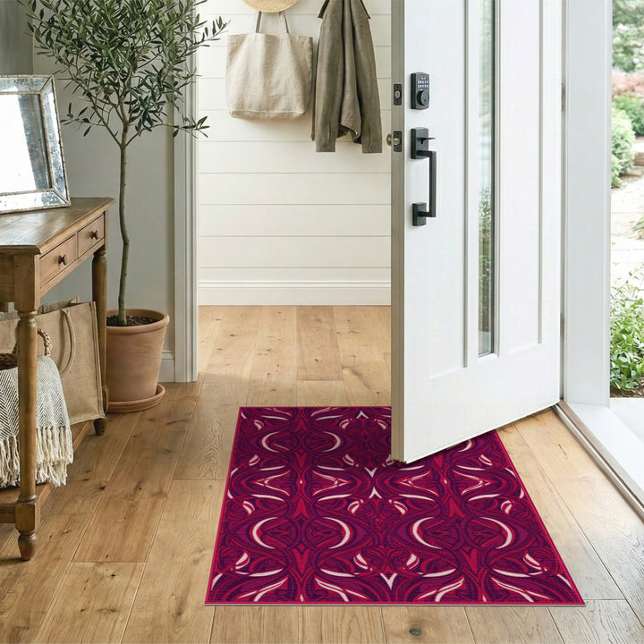 Red Rich Red Traditional Persian Area Rug