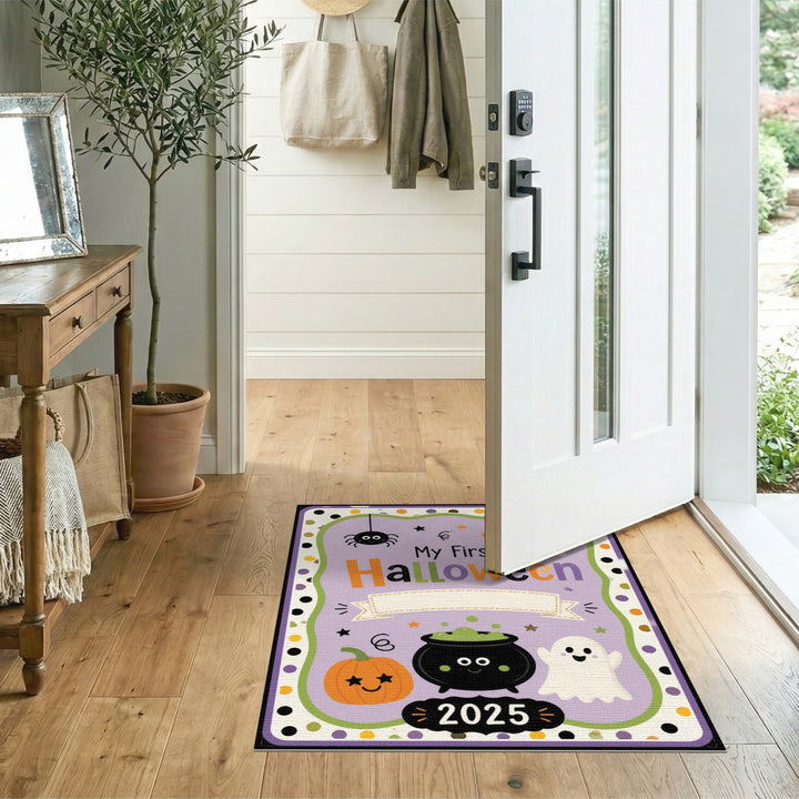 My First Halloween 2025 Kids Purple Area Rug