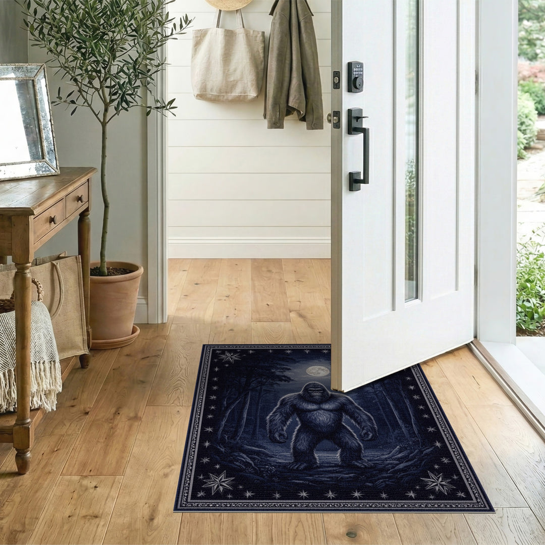 Sasquatch Moonlit Forest Area Rug