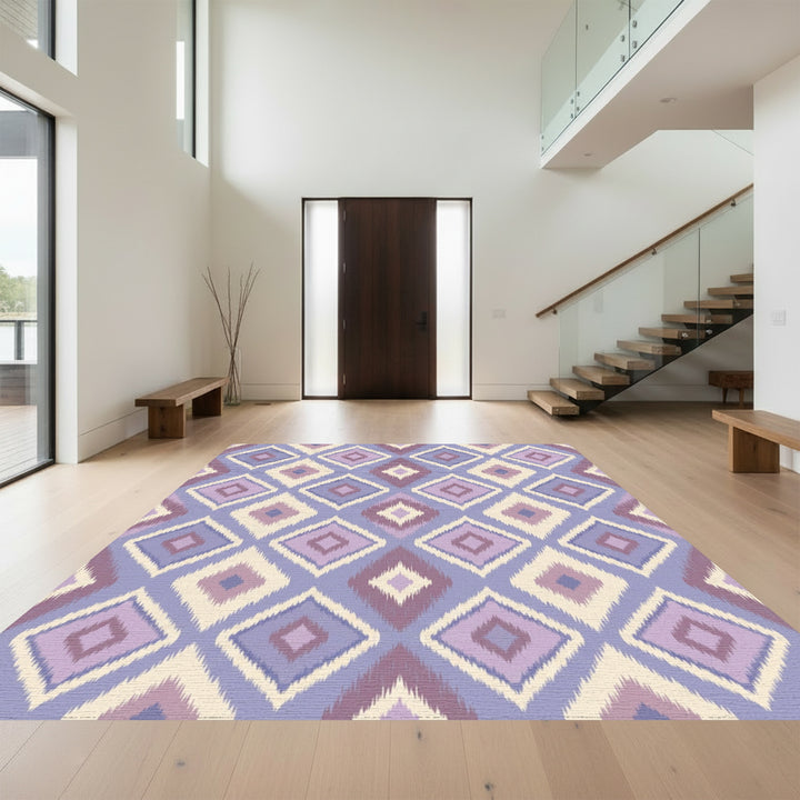 Shaggy Diamond Lavender Plum Rug