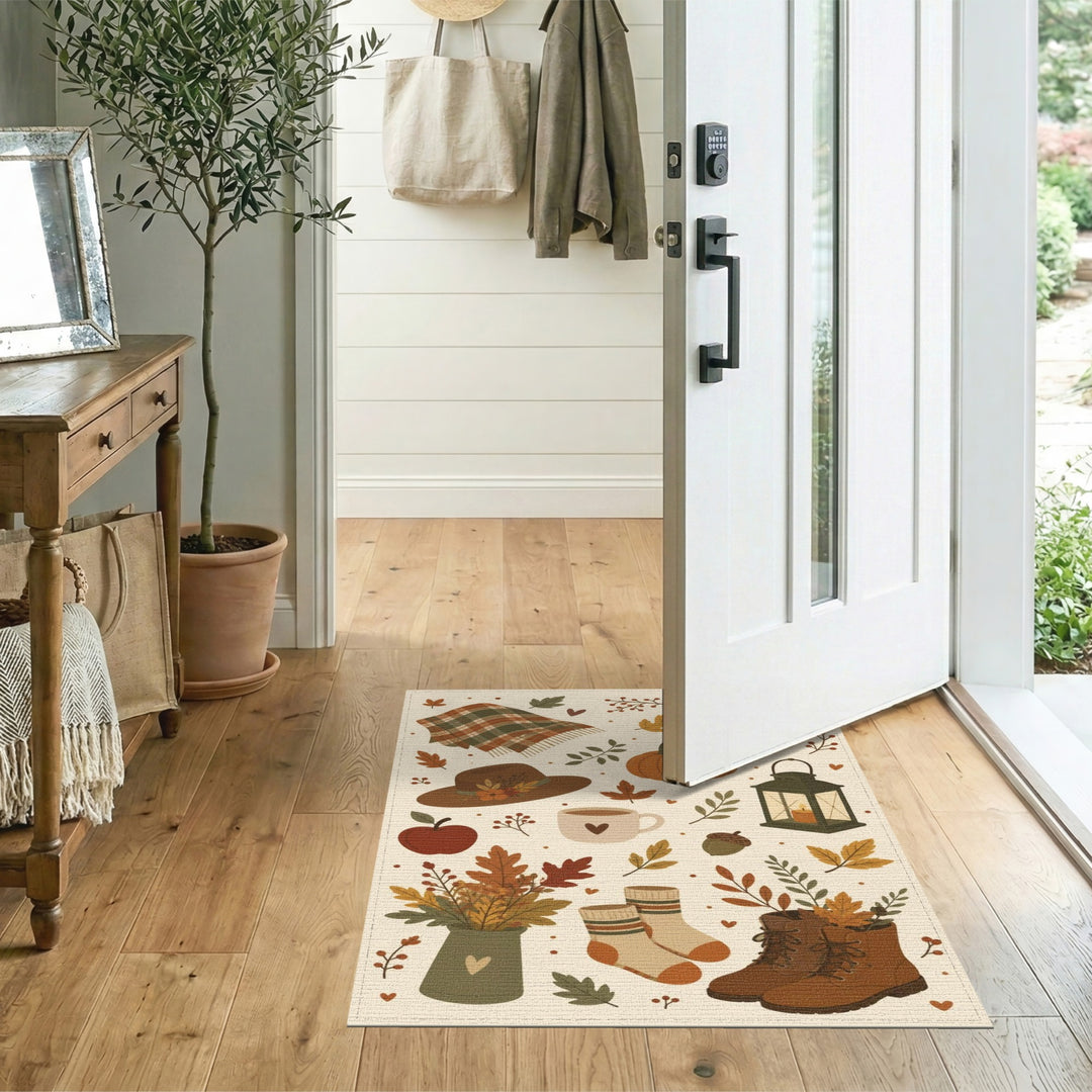 Autumn Plaid Farmhouse Area Rug