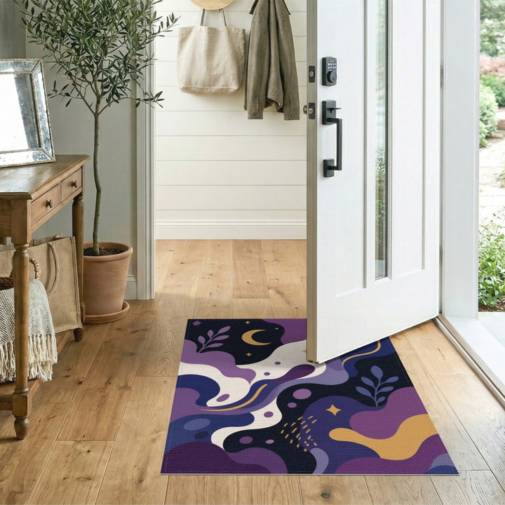 Abstract Area Purple Celestial Abstract Area Rug