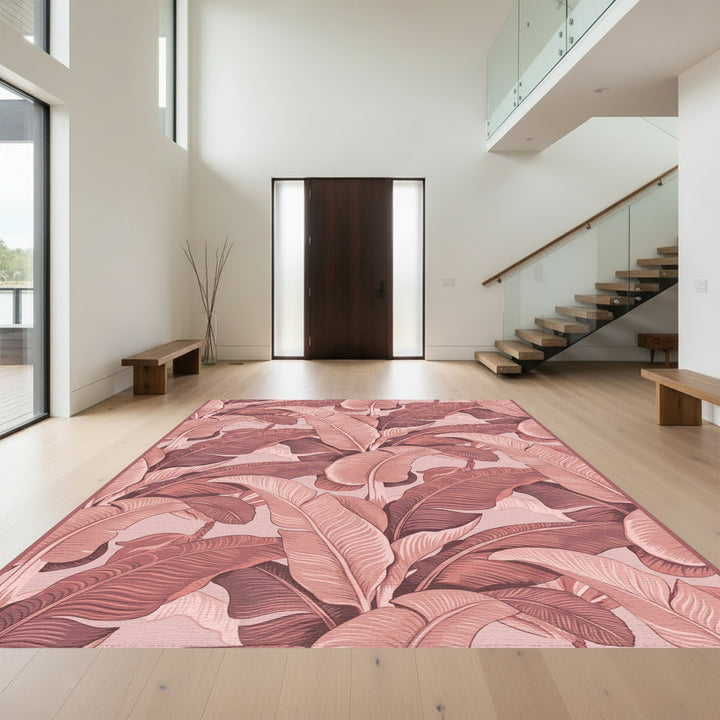 Rose Banana Leaf Lush Canopy Rug