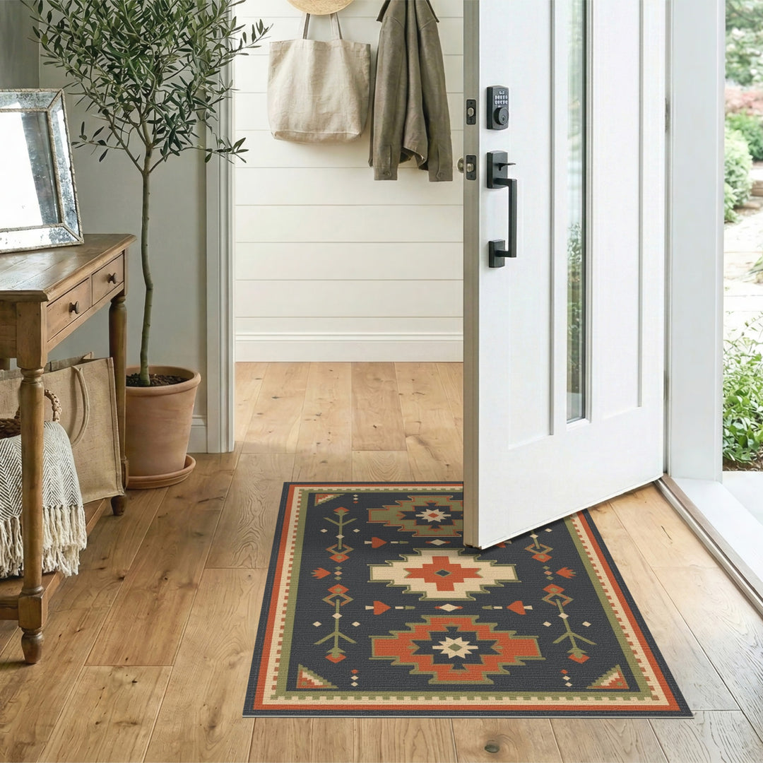 Southwestern Geometric Star Medallion Area Rug