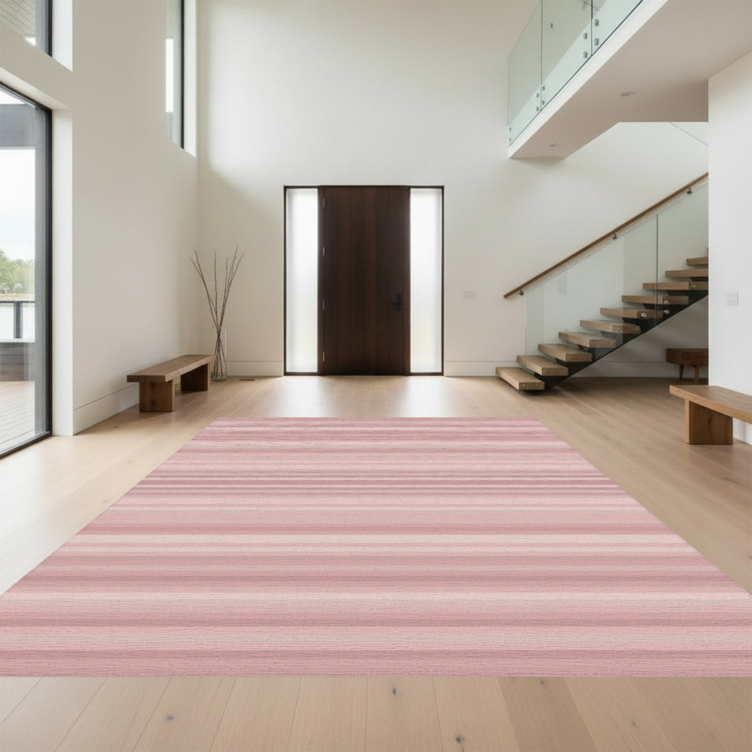 Rose Gold Subtle Stripe Rug