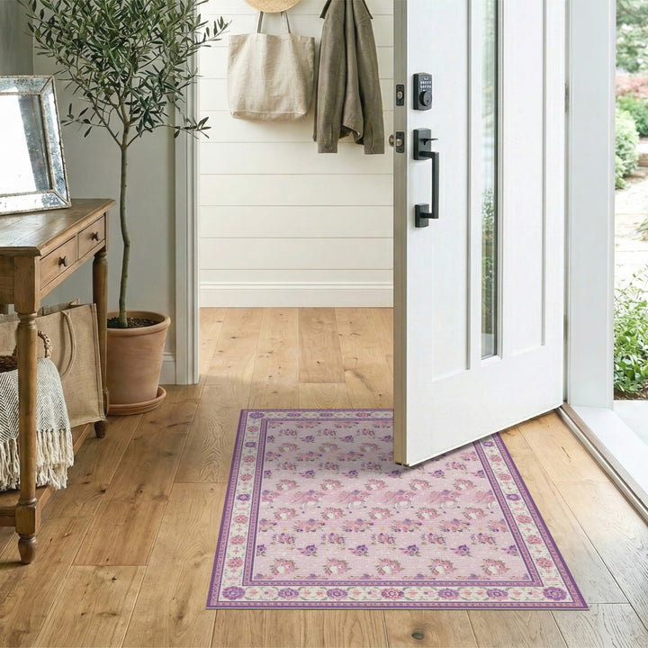 Pink Unicorn Kids Area Rug