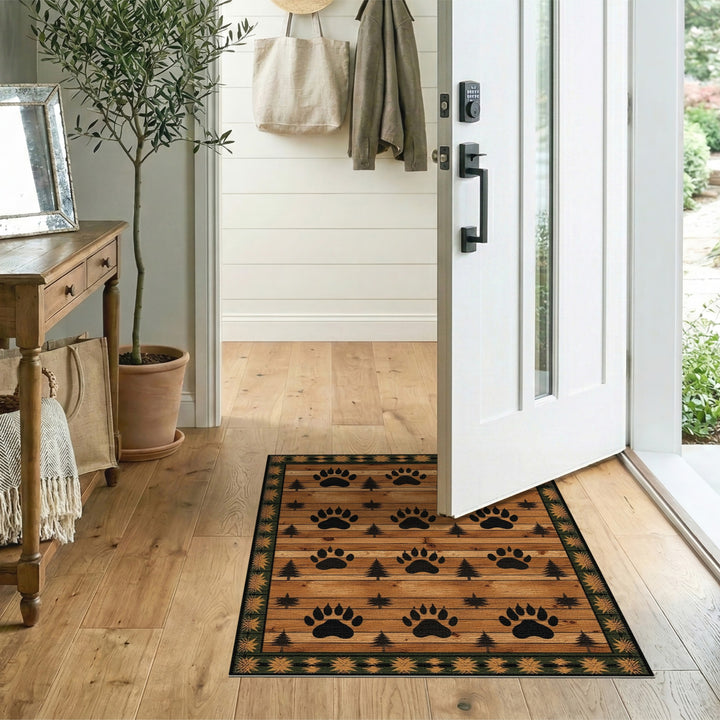 Bear Paw Rustic Area Rug