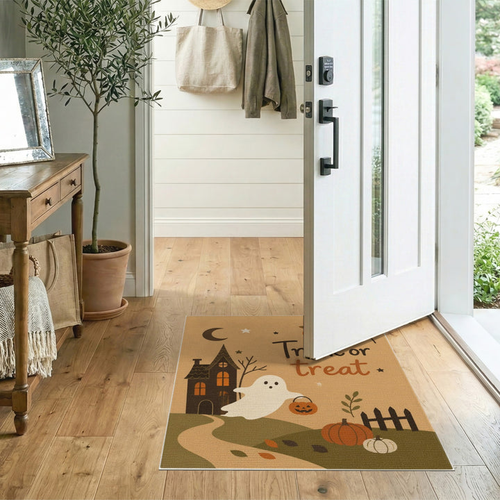 Trick or Treat Ghost Halloween Area Rug