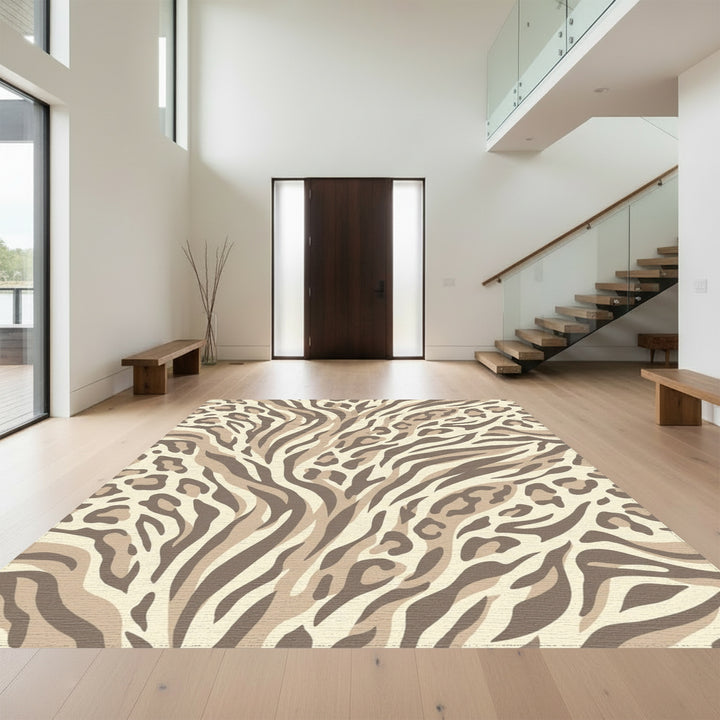 Savannah Blend Leopard Zebra Rug