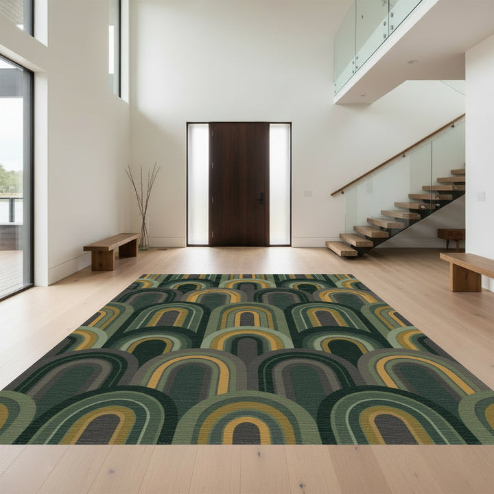 Earthy Tone Arch Array Rug