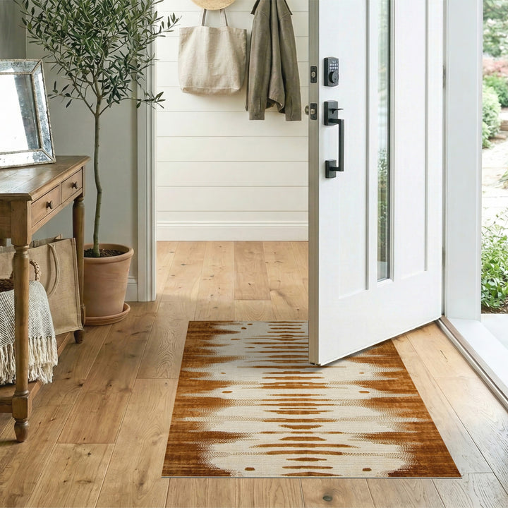 Brown Heritage Tribal Area Rug