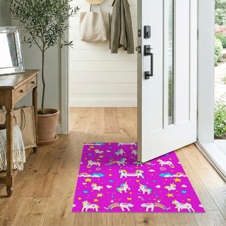 Pink Unicorn Magic Kids Area Rug