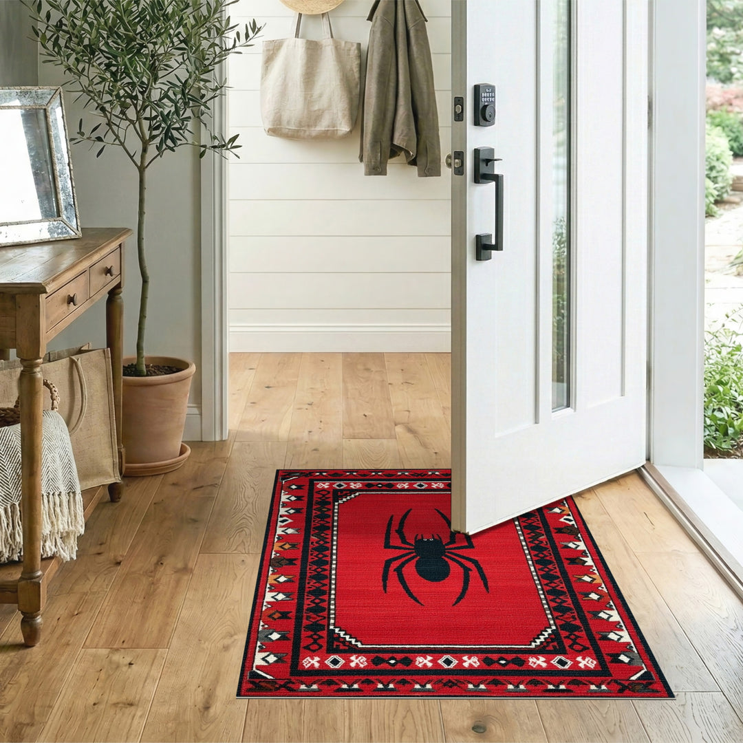 Red Spider Heritage Tribal Area Rug